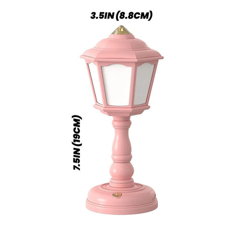pastel retro aesthetic mini table lamp night light roomtery